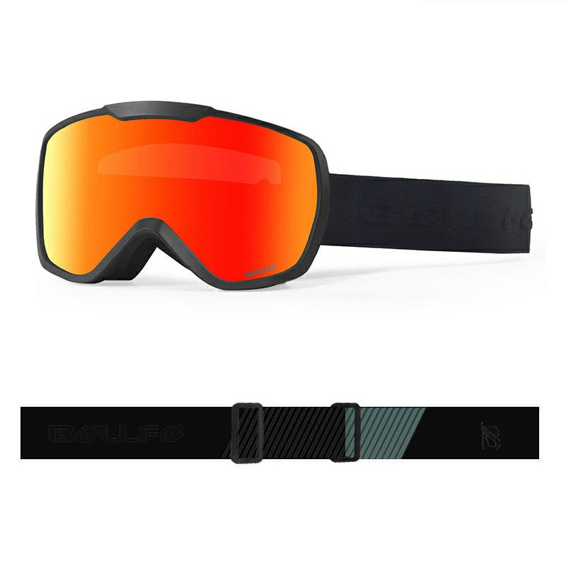 BOLLFOS BF642 Dual-Layer Anti-Fog PC+TPU Skiing Goggles for Men Women BOLLFOS BF642 Dual-Layer Anti-Fog PC+TPU Skiing Goggles for Men Women